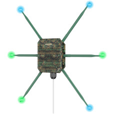 Wavlink AX3000 maršrutizatorius - kartotuvas kamufliažinis